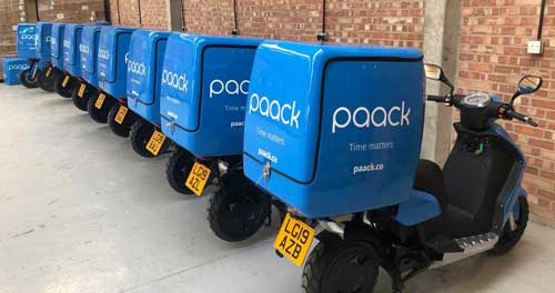 motocicletas de la empresa paack